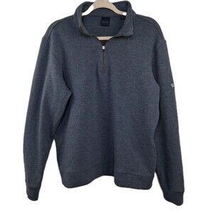 Dunning Golf Wool Blend Quarter Zip Sweater Sweatshirt Mens Mock Neck Size M